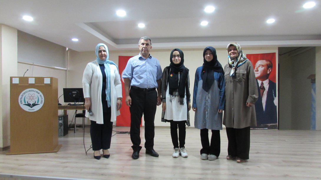 LGS'de 1. Olan Öğrencimiz, MEB Din Öğretimi Genel Müdürlüğü Tarafından Ödüllendirildi.