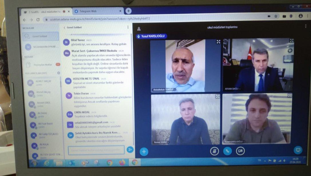 Online Video Konferans Yoluyla Değerlendirme Toplantısı
