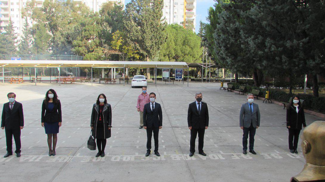 İlçe Milli Eğitim Müdürümüz Sn. Ayhan DAĞLI'nın katılımlarıyla İstiklal Marşı Töreni Adana Anadolu Lisesi Müdürlüğünde Gerçekleşti.