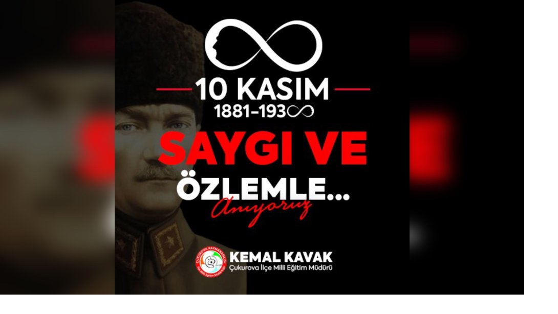 Büyük Önder Mustafa Kemal Atatürk'ü, ebediyete intikalinin 86. yılında saygı, özlem ve minnetle anıyoruz